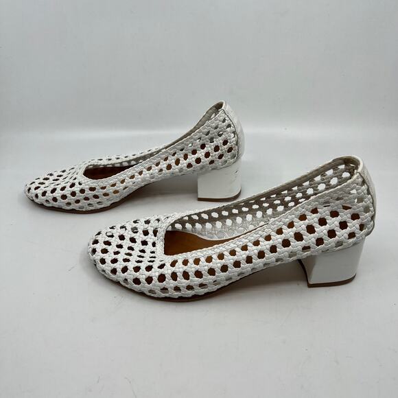 Spanish Woven Leather Block Heels - Picture 4 of 8